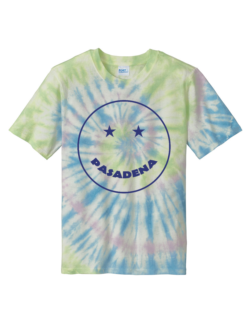 Pasadena Elementary Smiley Face Adult Tie Dye T-Shirt - PC147