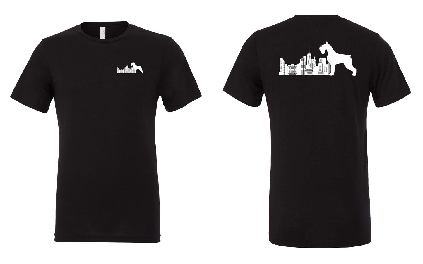 Skyline Giant Schnauzers Logo Only Black Triblend Tee - 3413