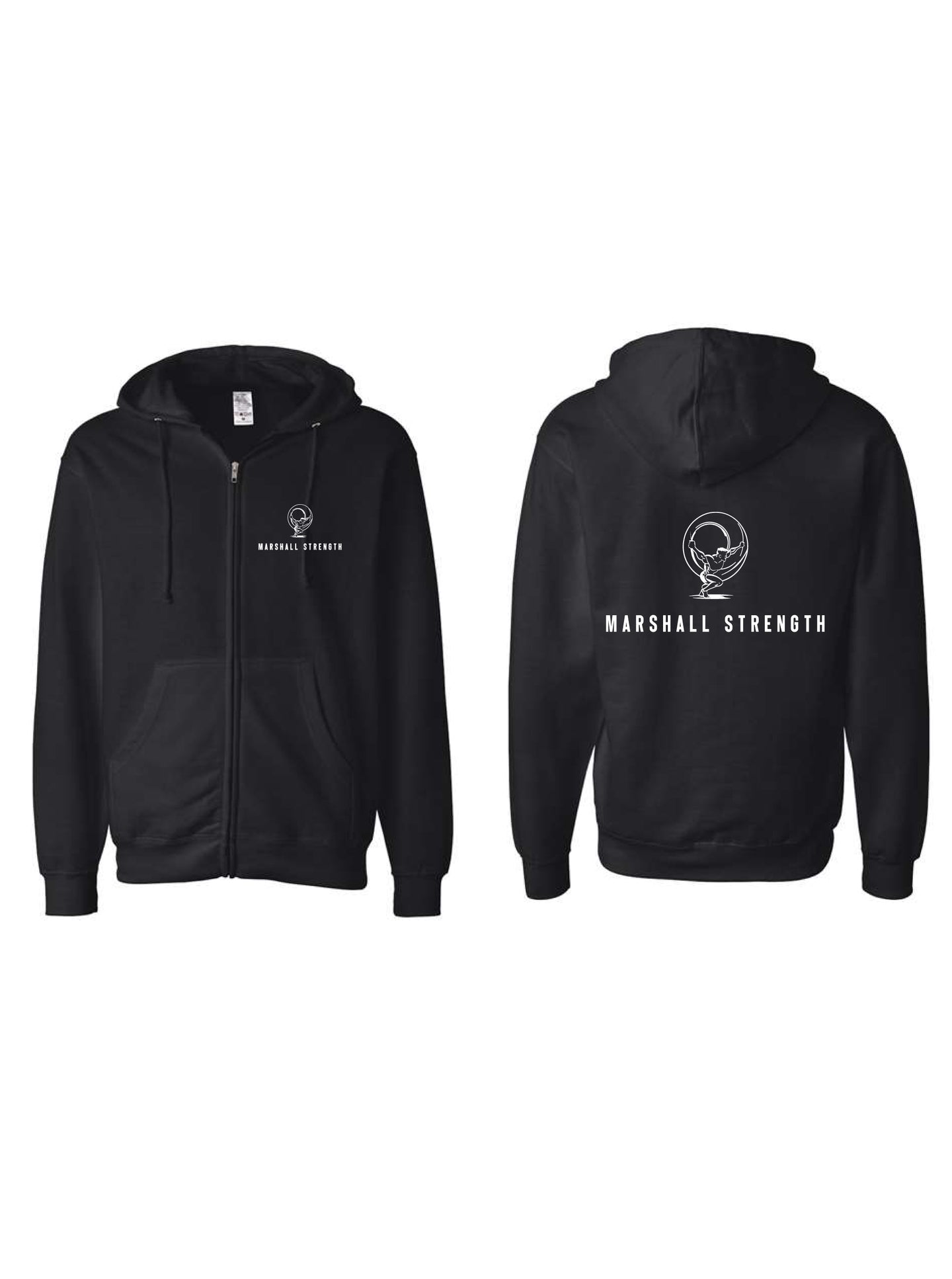 Marshall Strength Hooded Zip Up Sweatshirt SS4500Z