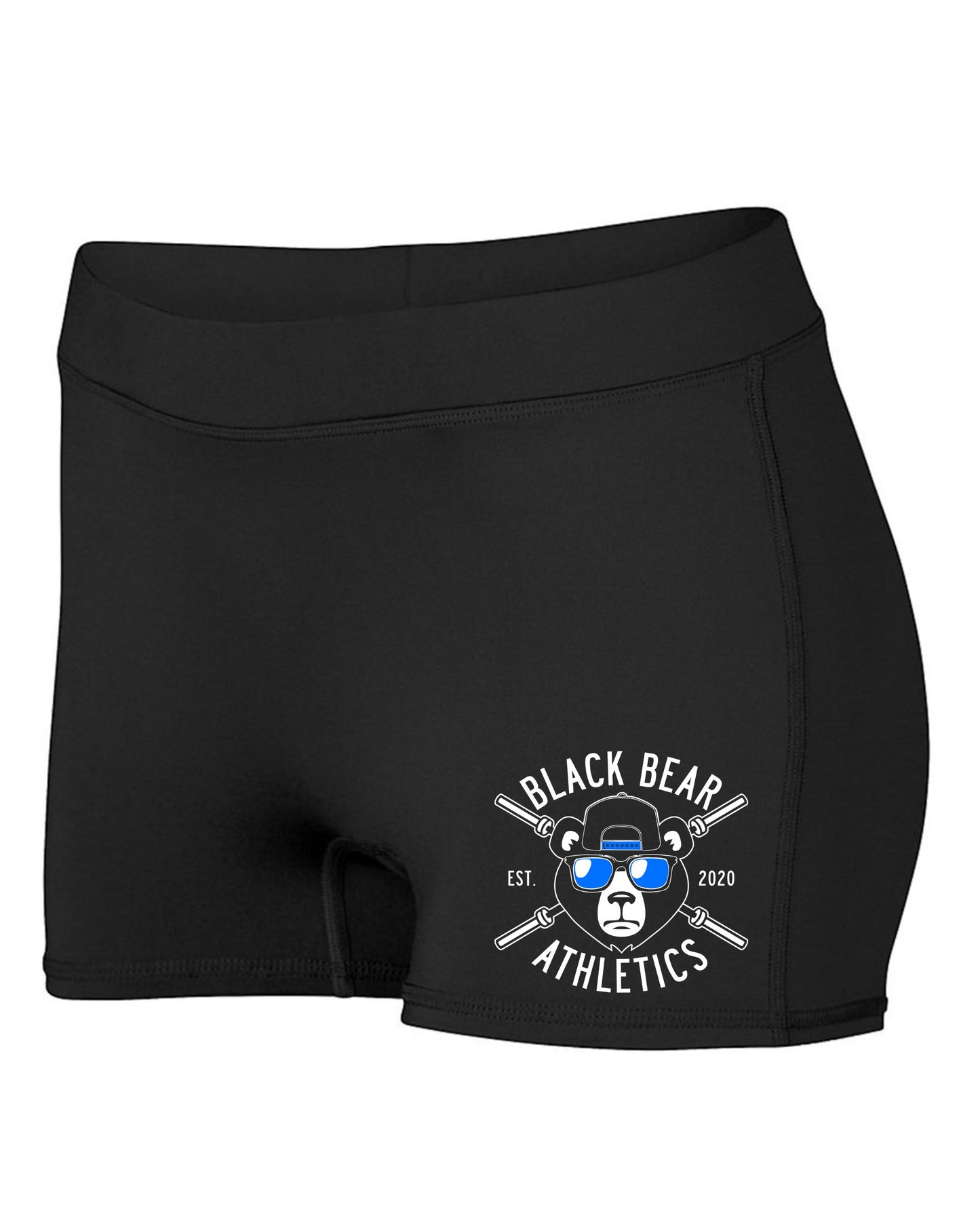 Black Bear Barbell Ladies Spandex Shorts 1232