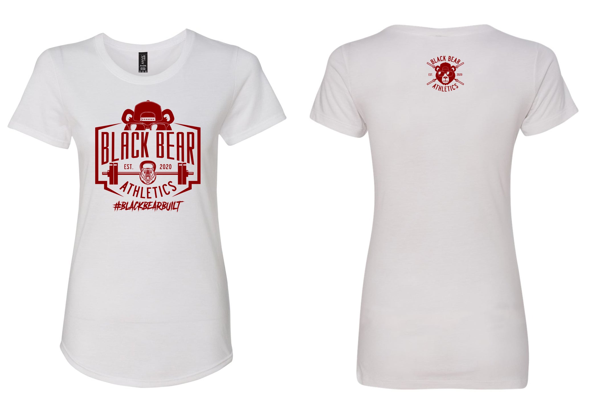 Black Bear Athletics Athletes Bear Ladies Tee-8413