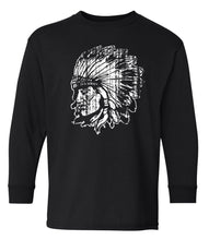 Load image into Gallery viewer, Youth Bellmore Braves Indian Head Long Sleeve Tees
