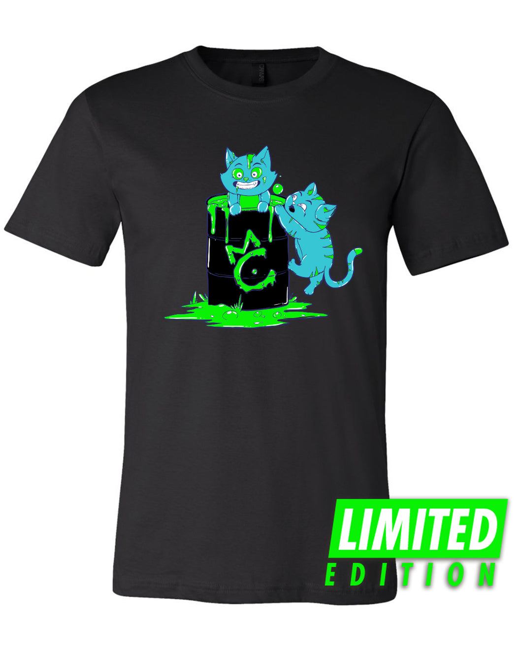 Mutant Cats Black Full Front Tee