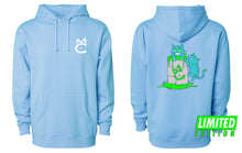 Load image into Gallery viewer, Mutant Cats Aqua Blue Heavy Hoodie Full Print
