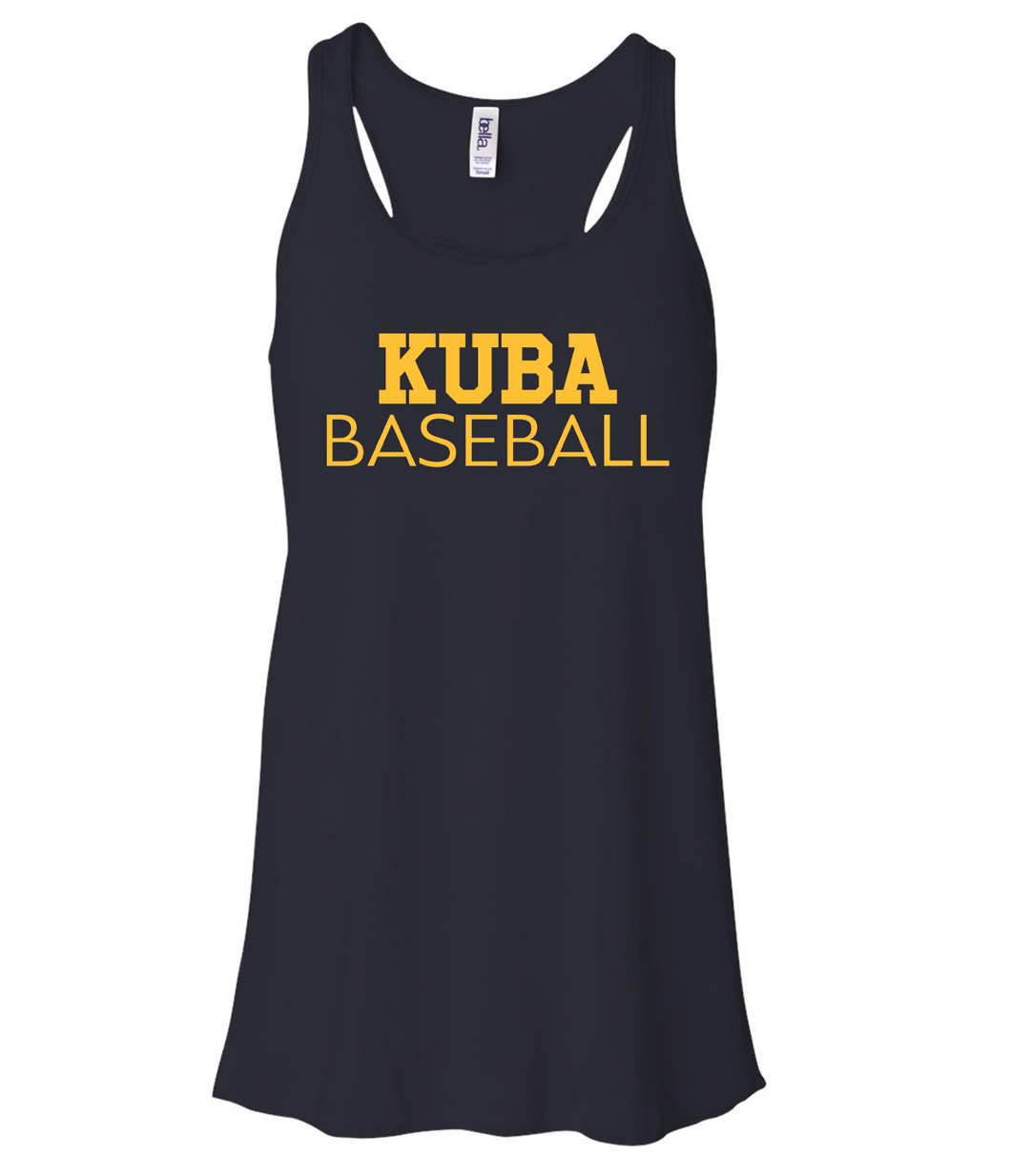 KUBA Baseball Ladies Flowy Racerback Tank 8800