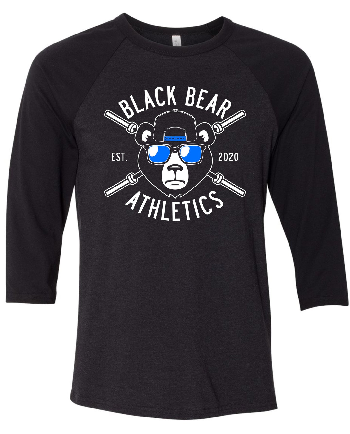 Black Bear Barbell Unisex Raglan 3200