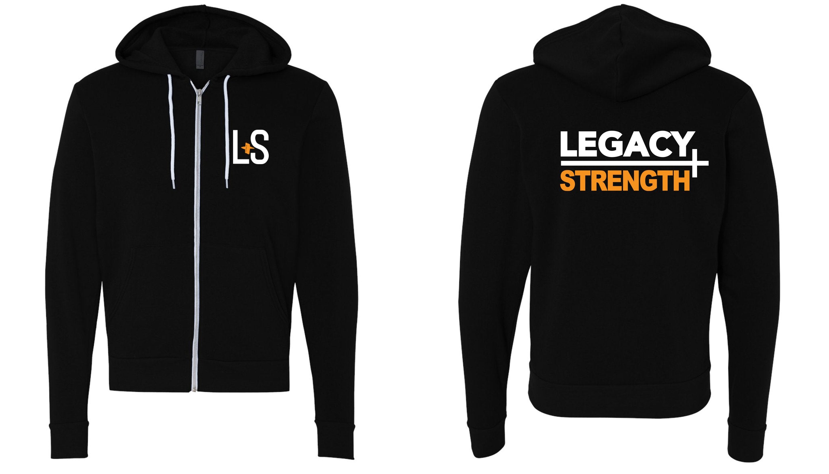 Legacy + Strength Unisex Zip Up Hood 3739