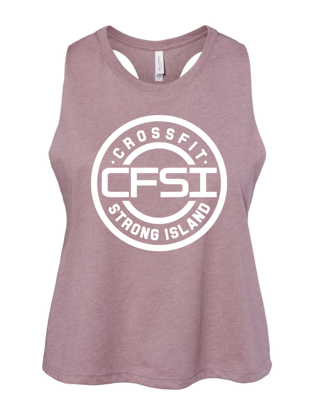 CrossFit Strong Island Ladies Cropped Tank CFSI Circle