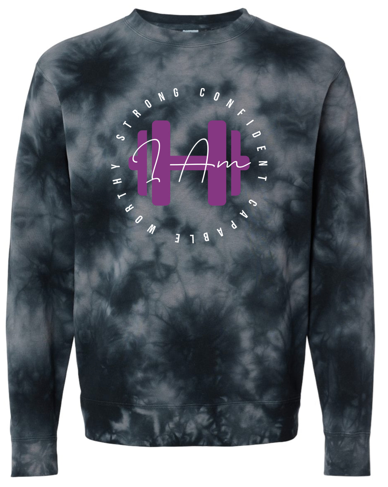 Haines Fitness I AM, Strong, Confident, Capable, Worthy Tye Dye
