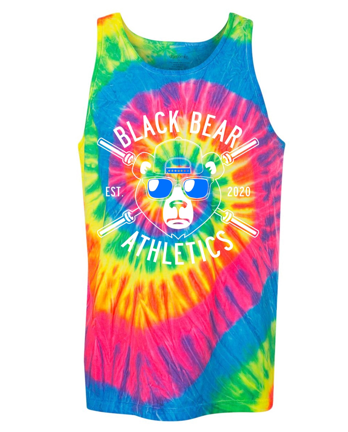 Black Bear Barbell Tie Dye Tank 420MS