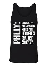 Load image into Gallery viewer, Manateez Men&#39;s Philly Slang Explained Tank Top
