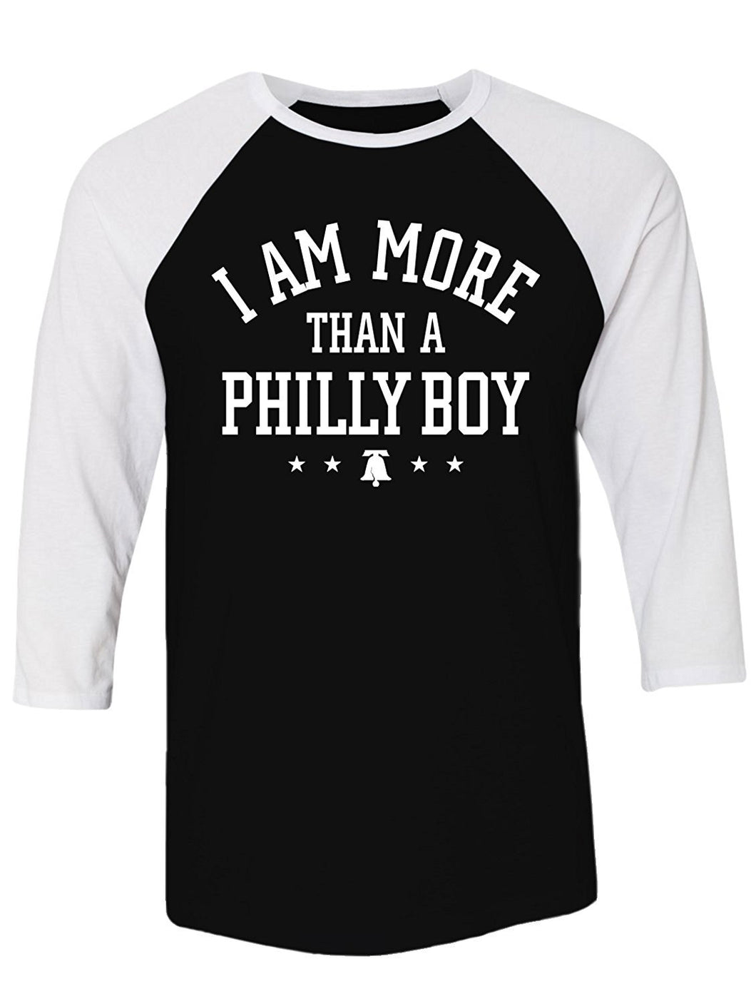 Manateez Men's I Am More Than A Philly Boy Raglan Tee Shirt