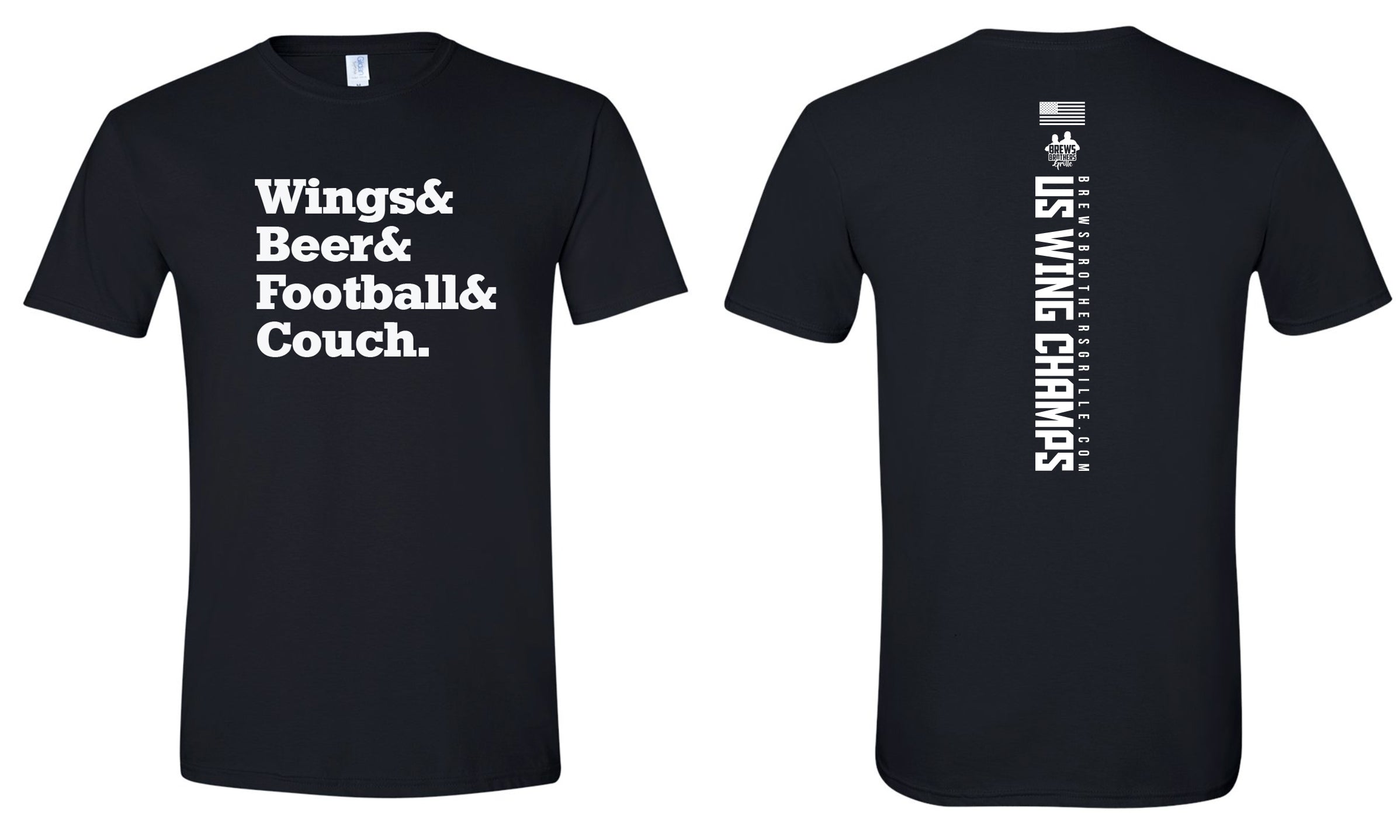 Brews Brothers Grille Wings Beer Football Couch