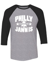 Load image into Gallery viewer, Manateez Liberty Bell Philly Jawn Is Raglan
