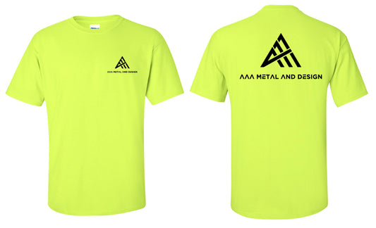 AAA Metal And Design Men's Tee Safety Yellow
