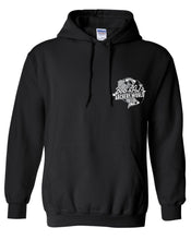 Load image into Gallery viewer, Bob And AJ Archery Unisex Hoodie White and Gray Logo
