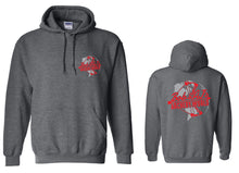Load image into Gallery viewer, Bob And AJ Archery Unisex Hoodie Red and Gray
