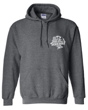 Load image into Gallery viewer, Bob And AJ Archery Unisex Hoodie White and Gray Logo
