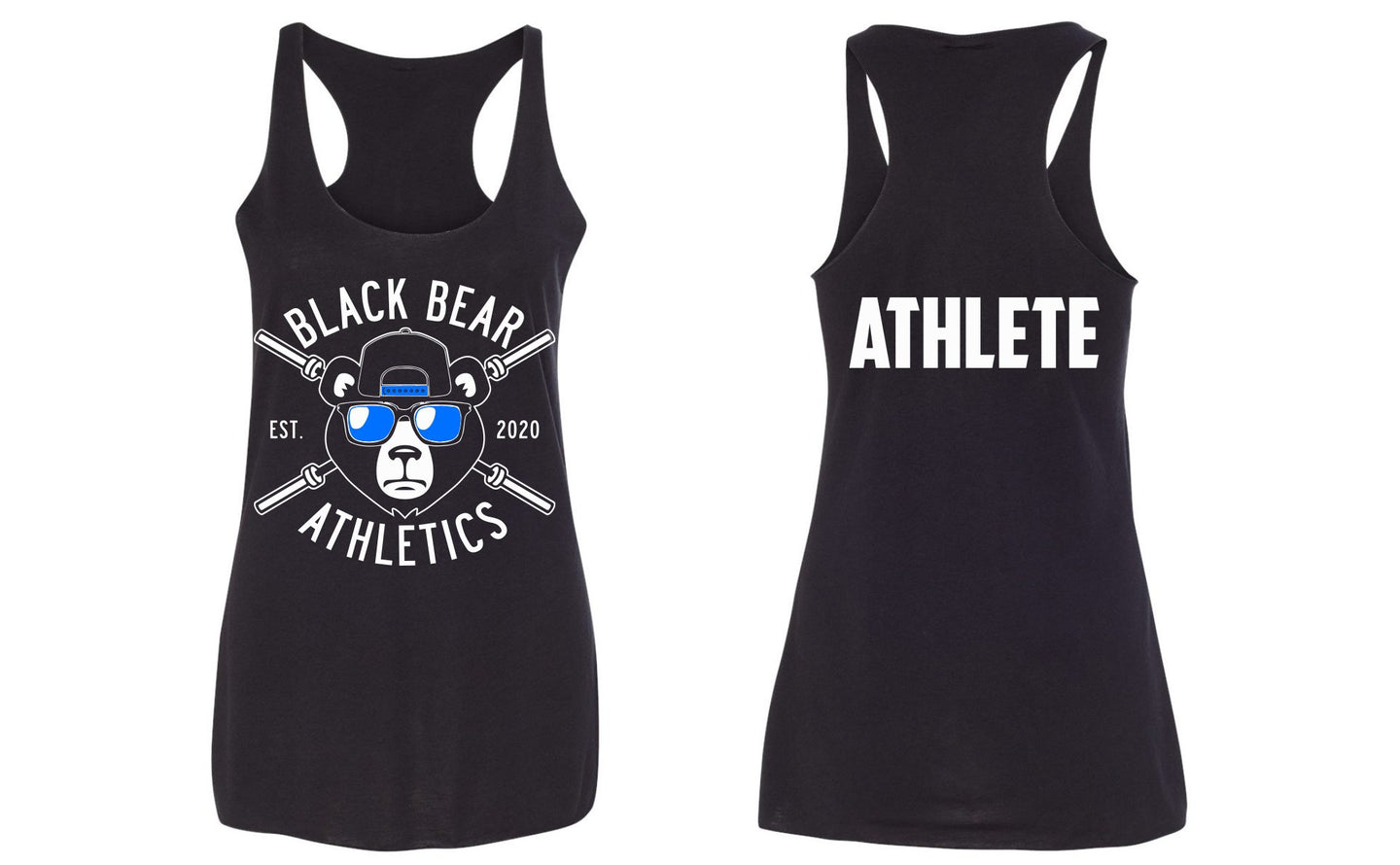 Ladies Racerback Black Bear Athletics 8430