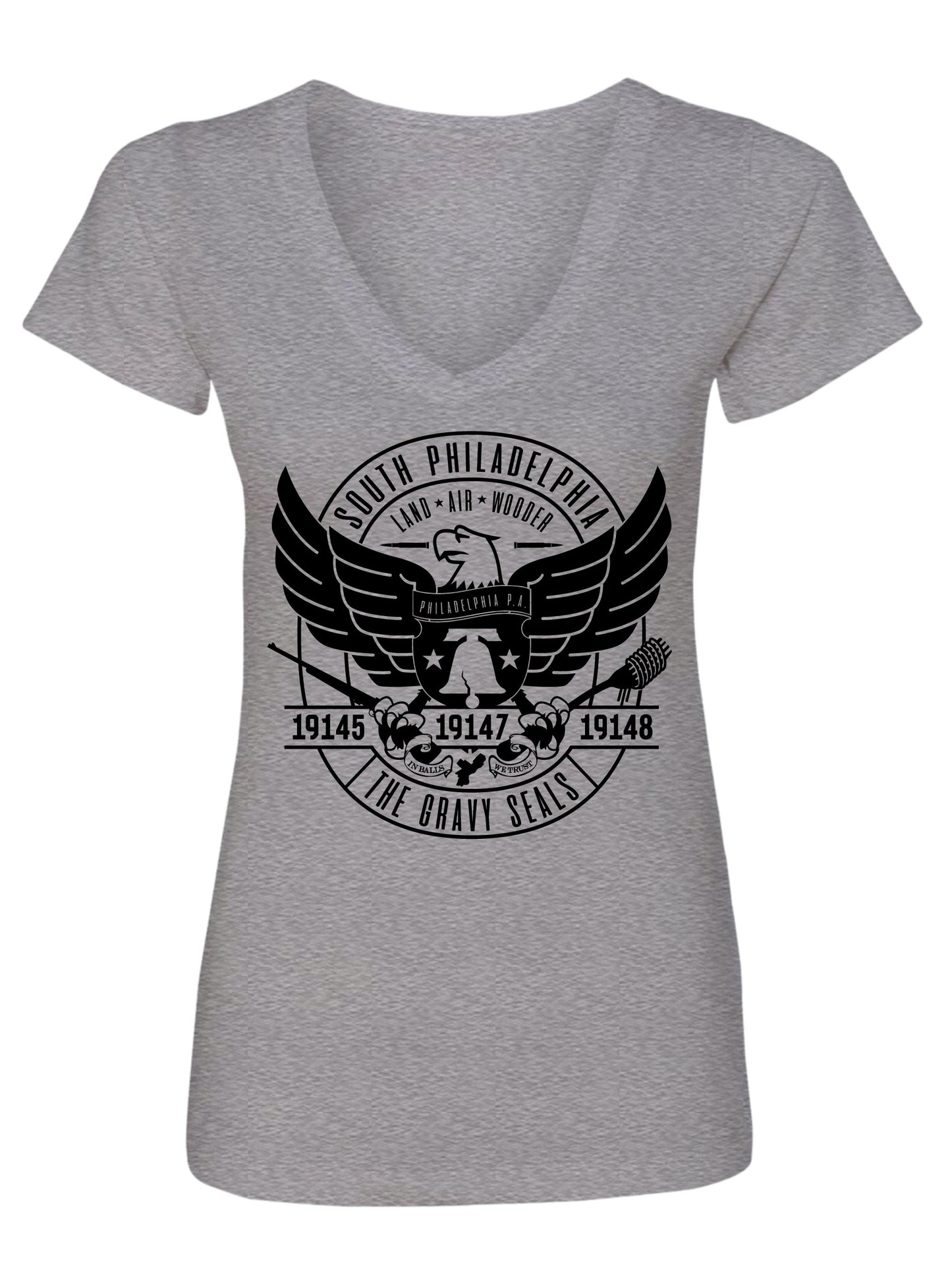 Philadelphia Gravy Seals Ladies V-Neck