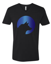 Load image into Gallery viewer, Wolf Capital Big Wolf Mens V Neck Tee Design 5
