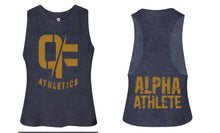Load image into Gallery viewer, ALPHA ATHLETE Gold Cropped Tank 6682
