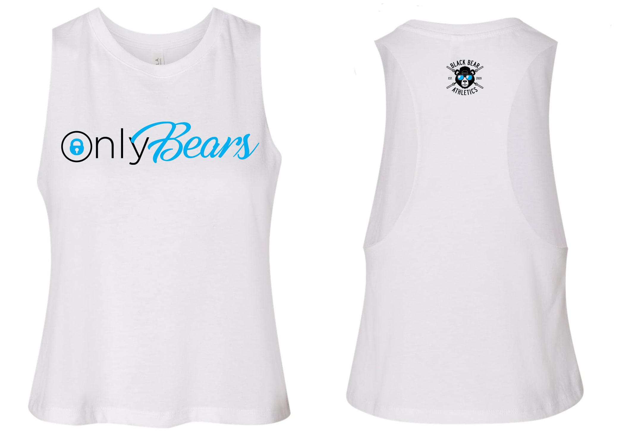 Black Bear Athletics Only Bears Ladies Cropped 6682