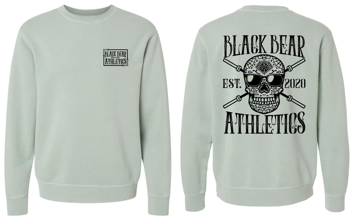 Black Bear Athletics Sage Death Skull Crew Neck Sweatshirt PRM3500